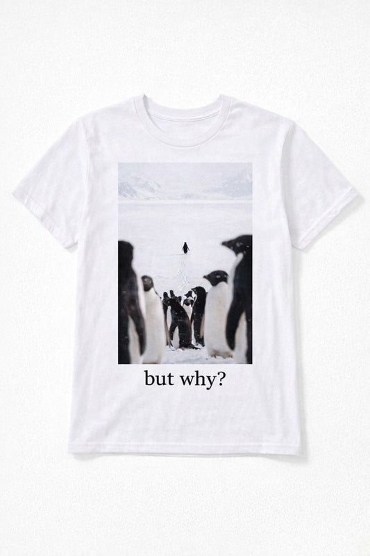But One of them caught our eyes Penguin t-shirt but why?